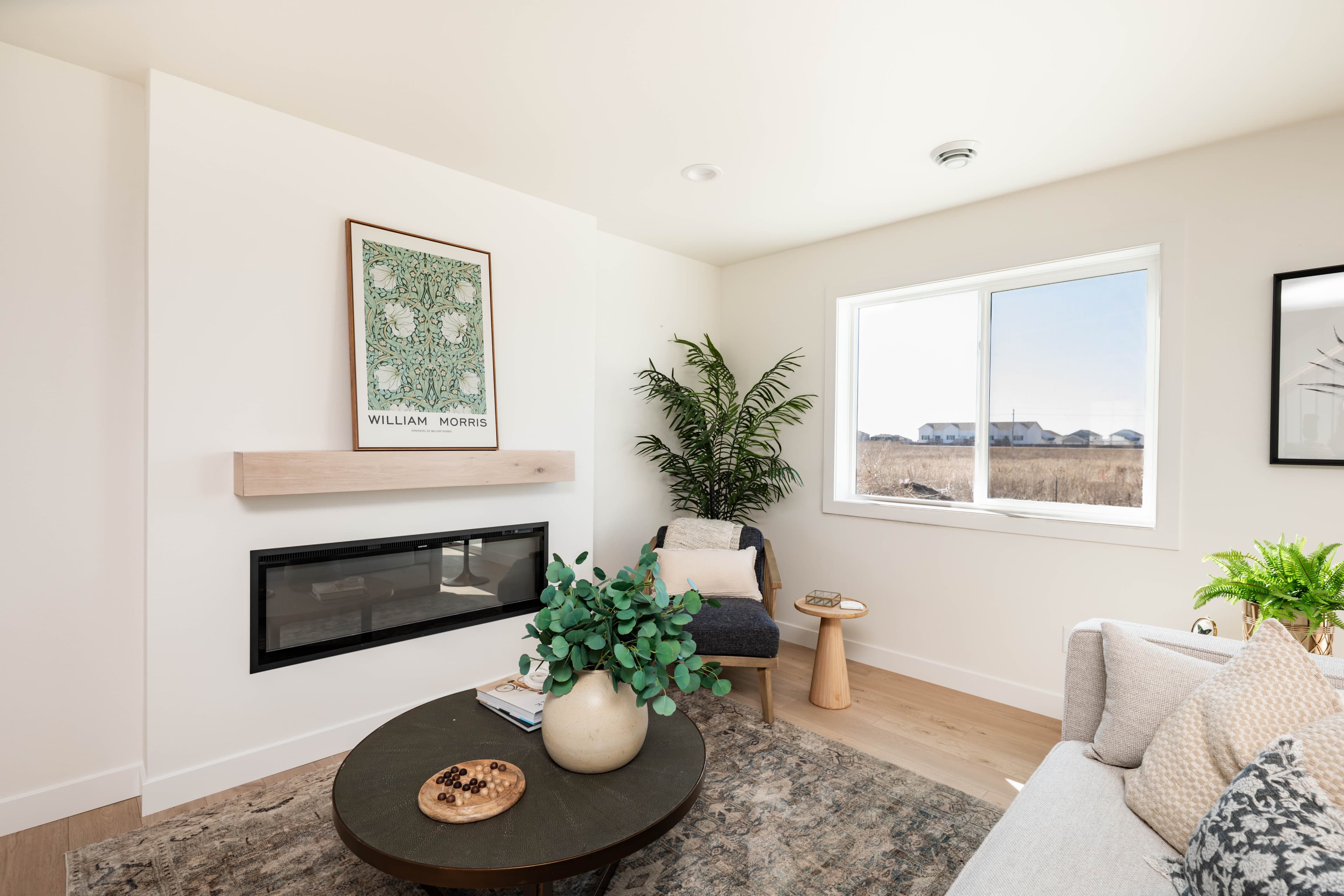 Living room interior in a Grand Forks home