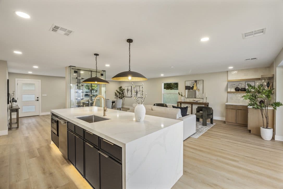 Bright kitchen interior